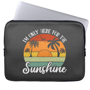 Ik ben hier alleen voor de Sunshine, Summer Vibes Laptop Sleeve