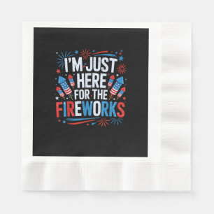 Ik ben hier alleen voor de vuurwerk Patriottische Servet