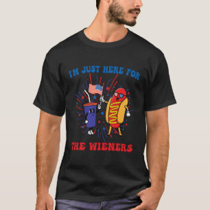 Ik ben hier alleen voor de Wieners T-shirt