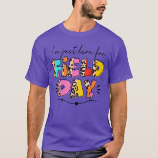 Ik ben hier alleen voor Field Day Luipaard Kindere T-shirt