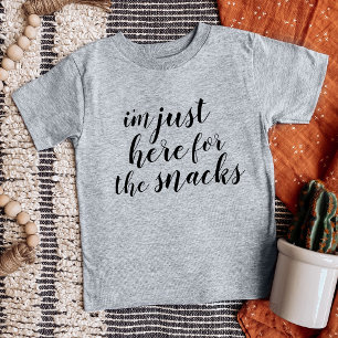Ik ben hier alleen voor het Snacks T-shirt