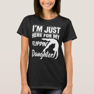 Ik ben hier alleen voor mijn flippers. t-shirt
