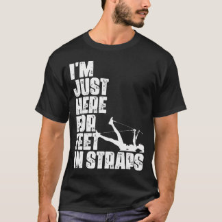 IK BEN hier alleen voor voeten in riempjes fitness T-shirt