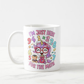 Ik ben hier alleen voor wiskunde Cute Mok