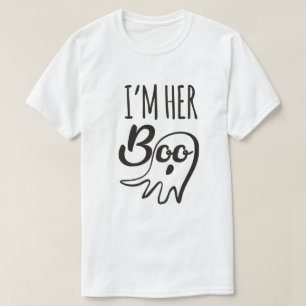 Ik ben hier Boo Cute Grappige Halloween Geest T-Sh T-shirt