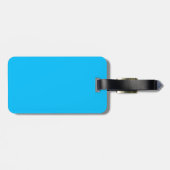 Ik ben hier buiten | Funny Neon Turquoise Bagagelabel (Achterkant horizontaal)