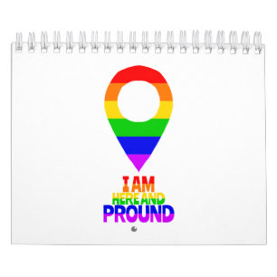 Ik ben hier en ben trots op LGBT Kalender
