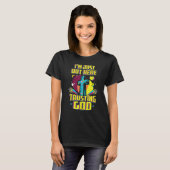 Ik ben hier gewoon om God Christelijke Faith Jes t T-shirt (Voorkant volledig)