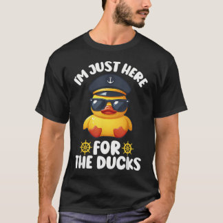 Ik Ben Hier Gewoon Voor De Eenden Grappig Cruisen T-shirt