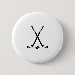 Ik Ben Hier Gewoon Voor De Gevechten Hockey Humor  Ronde Button 5,7 Cm