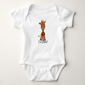Ik ben hier Giraffe Romper (Voorkant)