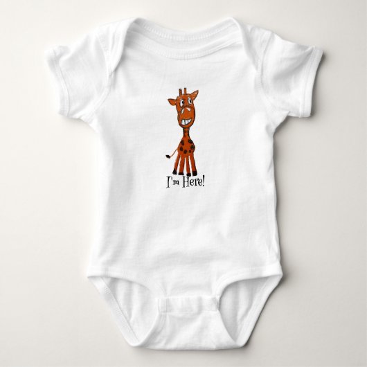 Ik ben hier Giraffe Romper (Voorkant)