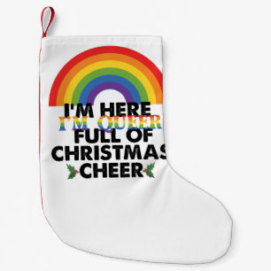 Ik ben hier, ik ben queer en ik zit vol met Kerstm Kleine Kerstsok