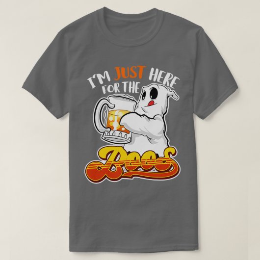 Ik ben hier net de bodes grappny Halloween T-shirt (Design voorkant)