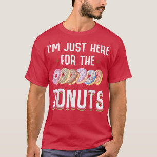 Ik ben hier net voor de donuts cool Donut sprinkle T-shirt