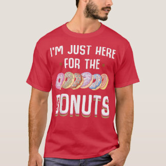 Ik ben hier net voor de donuts cool Donut sprinkle T-shirt