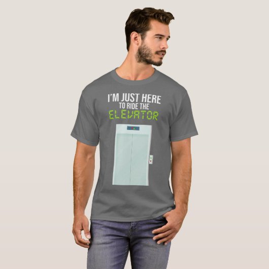 Ik ben hier om de lifttechniek te rijden t-shirt (Voorkant volledig)