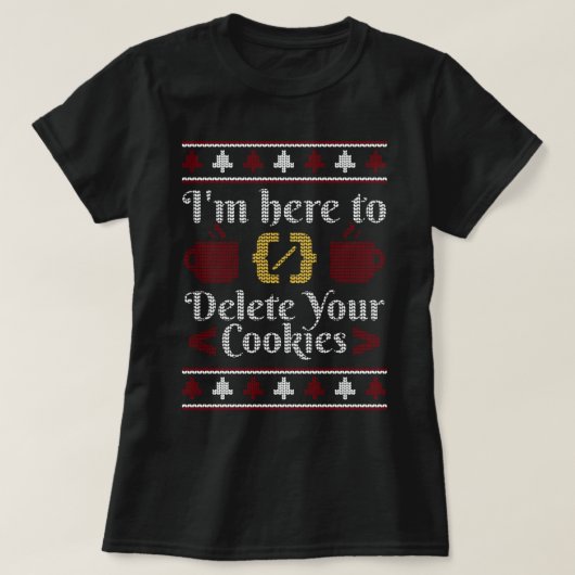 Ik ben hier om je kerstprogramma's te verwijderen t-shirt (Design voorkant)