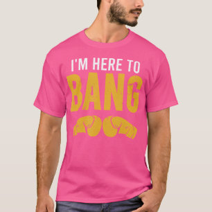 Ik ben hier om Motivatie bokser en kickboksen te s T-shirt