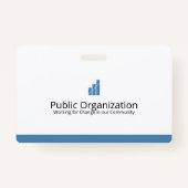 Ik ben hier om te helpen - Vrijwilligers ID Badge (Achterkant)