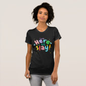 Ik ben hier om te slachten t-shirt (Voorkant volledig)