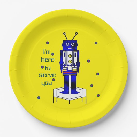 "Ik ben hier om u te dienen" Bord papier (Voorkant)