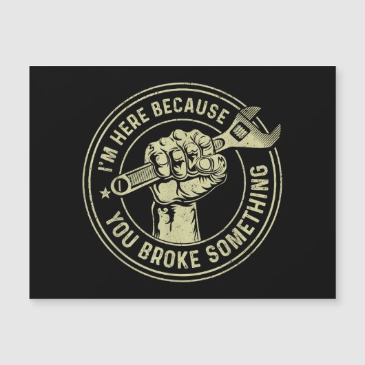 Ik ben hier omdat je iets hebt gebroken, Mechanisc (Voorkant)