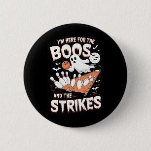 Ik ben hier voor de boeken en de stakingen Hallowe Ronde Button 5,7 Cm