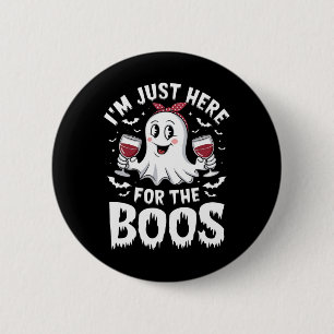 Ik ben hier voor de boeken Halloween vrouwen Ghost Ronde Button 5,7 Cm