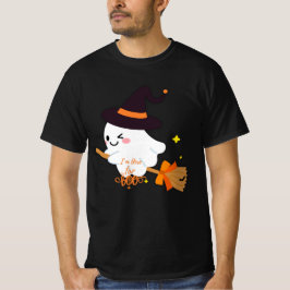 Ik ben hier voor de boeken Happy Halloween T-Shirt