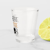 Ik ben hier voor de boeken shot glas (Rechts)