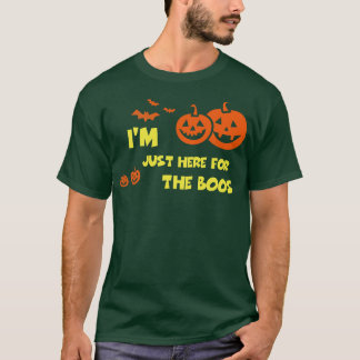 Ik ben hier voor de Boos Funny Halloween T-shirt S