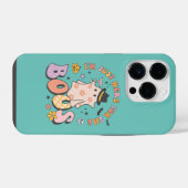 Ik ben hier voor de Boos, Retro Groovy Halloween iPhone Hoesje (Achterkant horizontaal)
