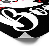 Ik ben hier voor de Boos Schattige Ghost Fun Women Poster (Hoek)