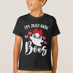 Ik ben hier voor de Boos Schattige Ghost Fun Women T-shirt