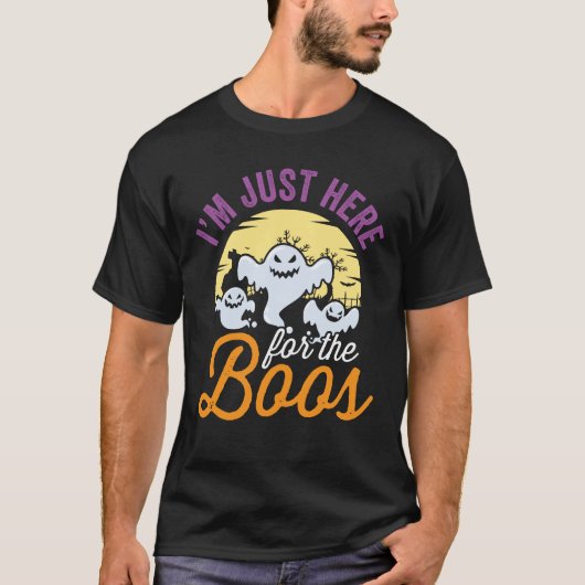 Ik ben hier voor de Boos. T-shirt (Voorkant)