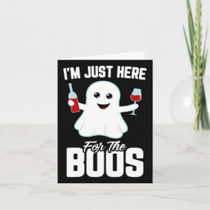 Ik ben hier voor de Boos Wine Funny Halloween. Kaart