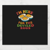 Ik ben hier voor de Deviled Eggs Thanksgiving Clas Sparkling Wijnetiket (Enkel label)