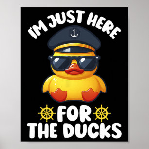 Ik ben hier voor de Ducks Funny Cruising Matchin Poster