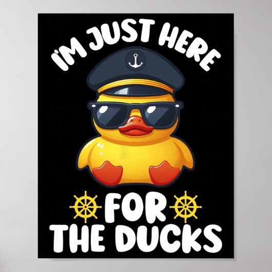 Ik ben hier voor de Ducks Funny Cruising Matchin Poster (Voorkant)