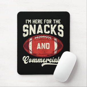 Ik Ben Hier Voor De Hapjes En Reclames American Fo Muismat