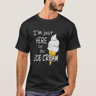 Ik ben hier voor de ijszomer grappig schattig t-shirt