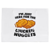 Ik ben hier voor de kipnuggets groot cadeauzakje (Achterkant)