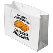Ik ben hier voor de kipnuggets groot cadeauzakje (Achterkant Gekanteld)