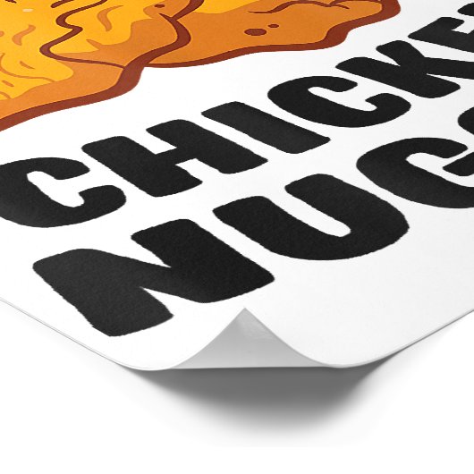 Ik ben hier voor de kipnuggets poster (Hoek)