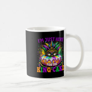 Ik ben hier voor de koning Cake Mardi Gras. Koffiemok