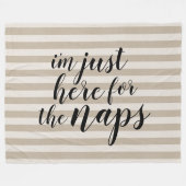 Ik ben hier voor de Naps Fleece Deken (Voorkant (Horizontaal))