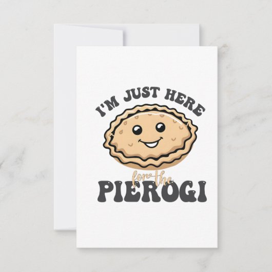 Ik ben hier voor de Pierogi Save The Date (Voorkant)
