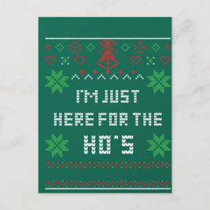 Ik ben hier voor de smakelijke kerstliefhebber. briefkaart