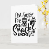 Ik ben hier voor de snacks kaart (Gele Bloem)
